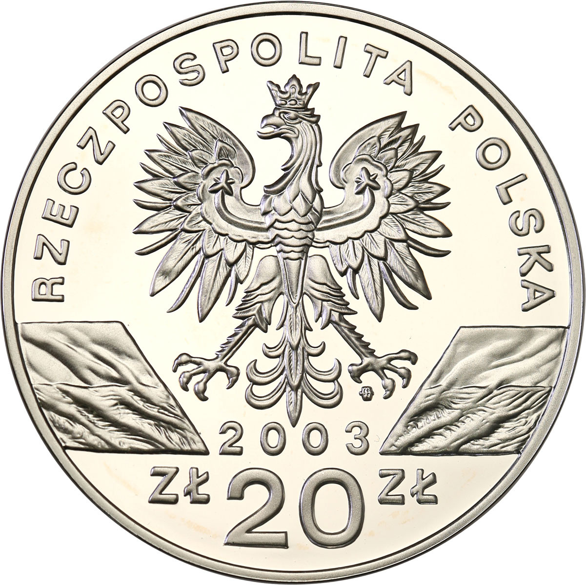 III RP. 20 złotych 2003 Węgorz Europejski
